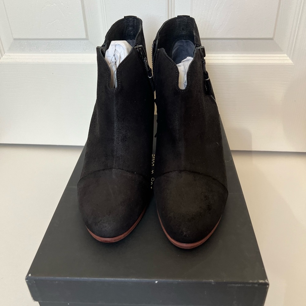 rag & bone Black Suede Margot Ankle Booties